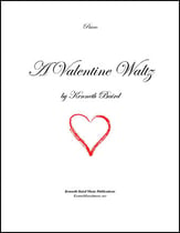 A Valentine Waltz piano sheet music cover